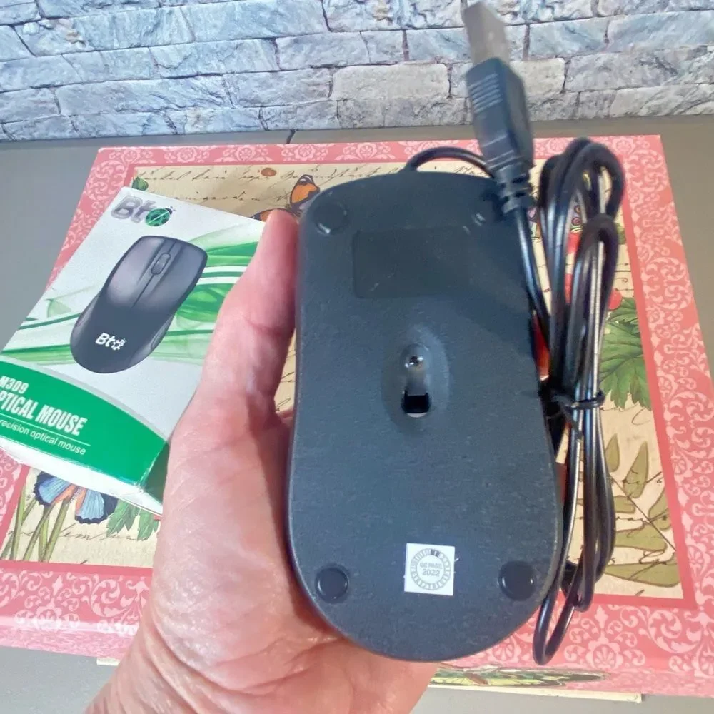 BT M309 Optical USB Wired Keyboard Mouse NWOT Color Black Computer Accessories